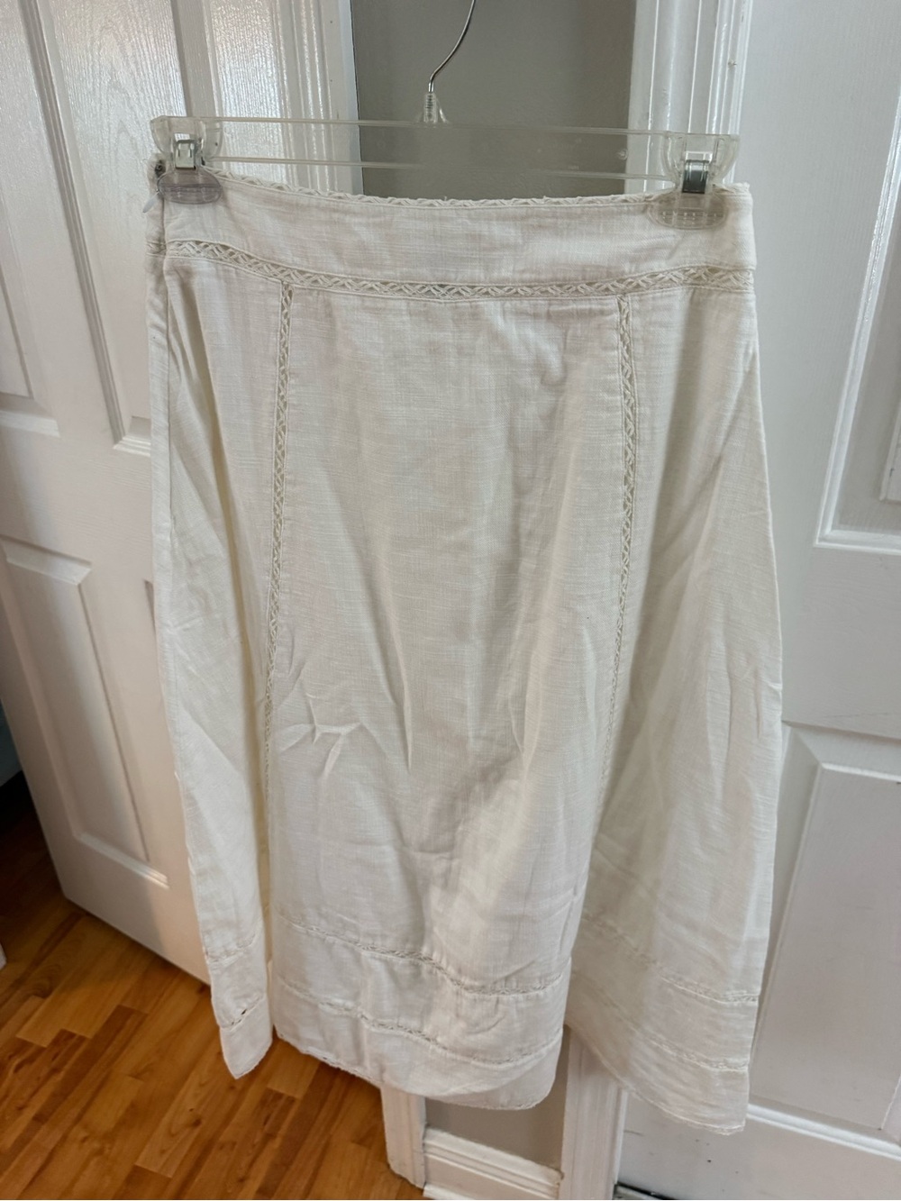 Universal Thread Cream A-Line Midi Skirt